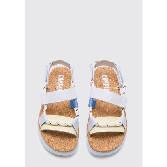Camper Shoes - Camper Oruga Up Sandals Platform Size 41 Multicolored Women’s White Blue Yellow